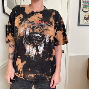 90s Vintage Single Stitched Bleach Dyed T shirt